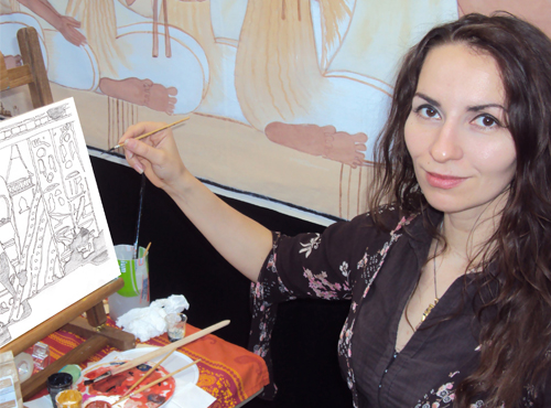 Ägyptologin und Künstlerin Daniela Rutica 