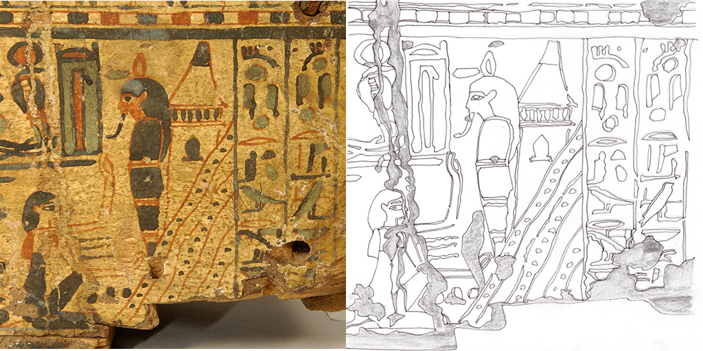 © Museum Appenzell. Foto: Swiss Coffin Project; Zeichnung: Daniela Rutica/Swiss Coffin Project