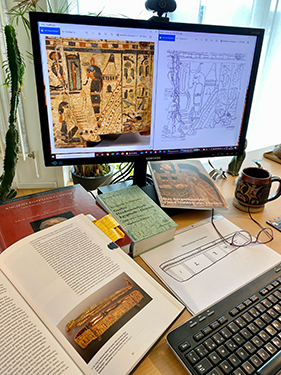 Sargstudium am Computer